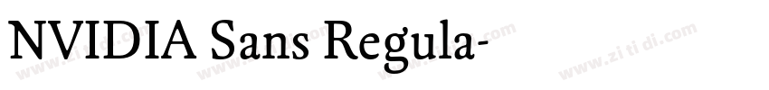 NVIDIA Sans Regula字体转换